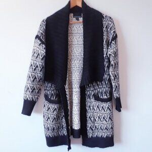 Cynthia Rowley Wool Alpaca Open Cardigan S